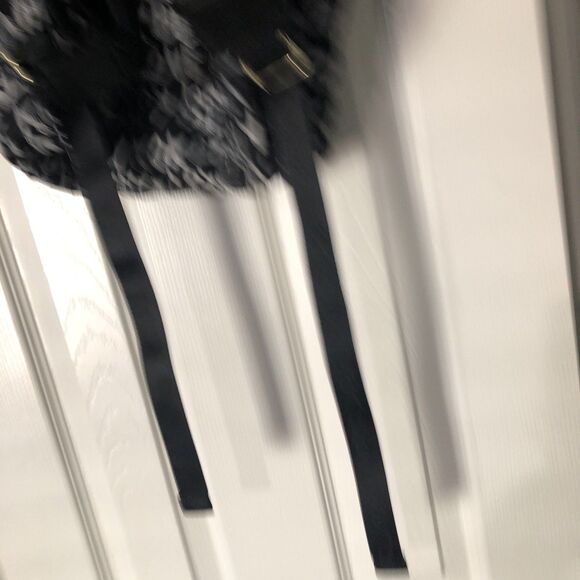 Betsey Johnson XOX Kiss Black Silver Backpack - Picture 5 of 10